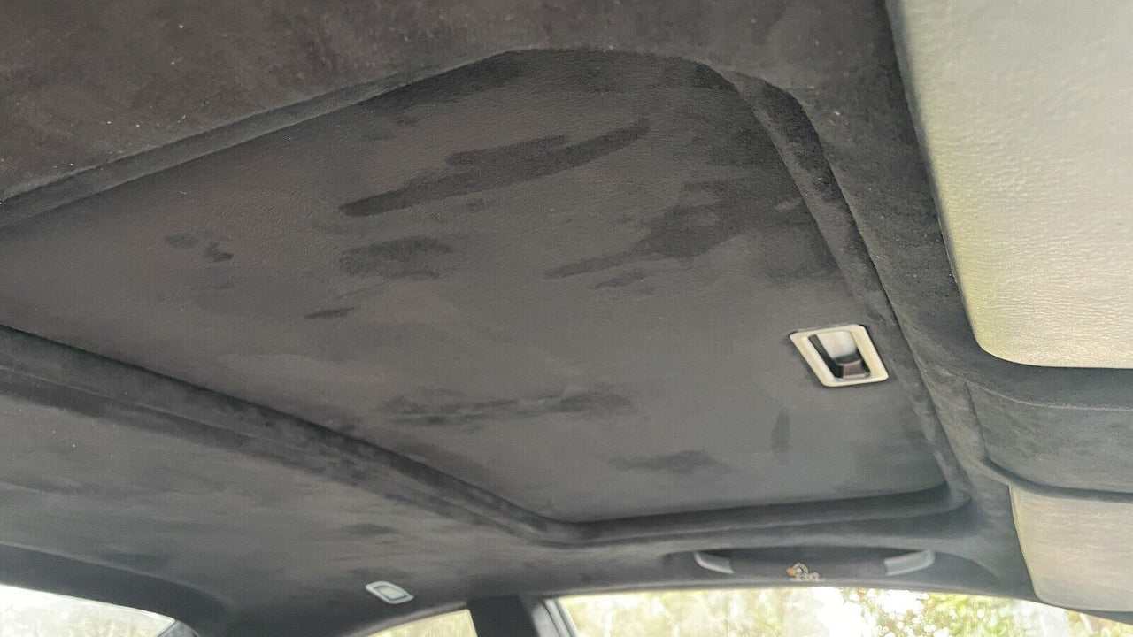 Black Headlining 3mm Foam/Scrim Backed Stretch Spandex Suede