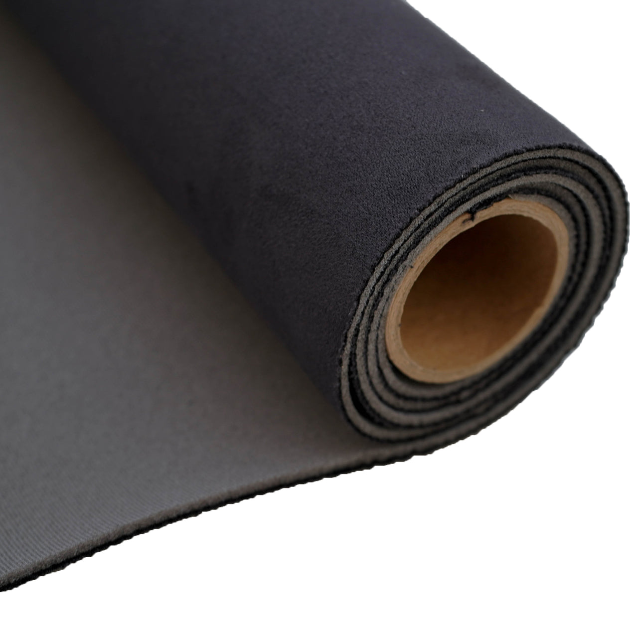 Charcoal Headlining 3mm Foam/Scrim Backed Stretch Spandex Suede