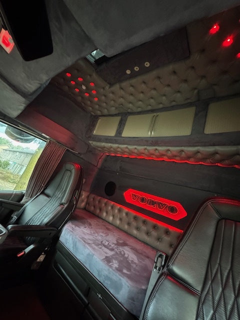 Volvo Truck Cabin Retrim Grey Stretch Suede