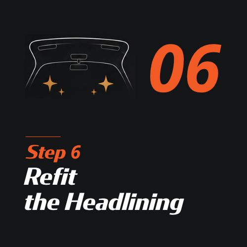 Step 6: Refit Your Car Headlining and Trim