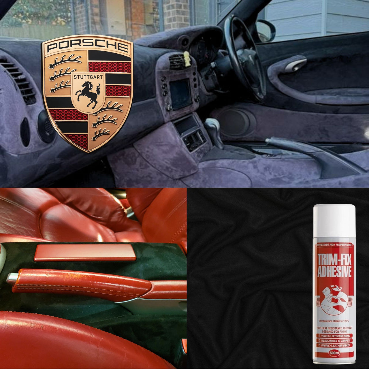 Anthrazit – Dachhimmel, Stretch-Spandex-Wildleder: Auto-Dachhimmel, Innenverkleidung