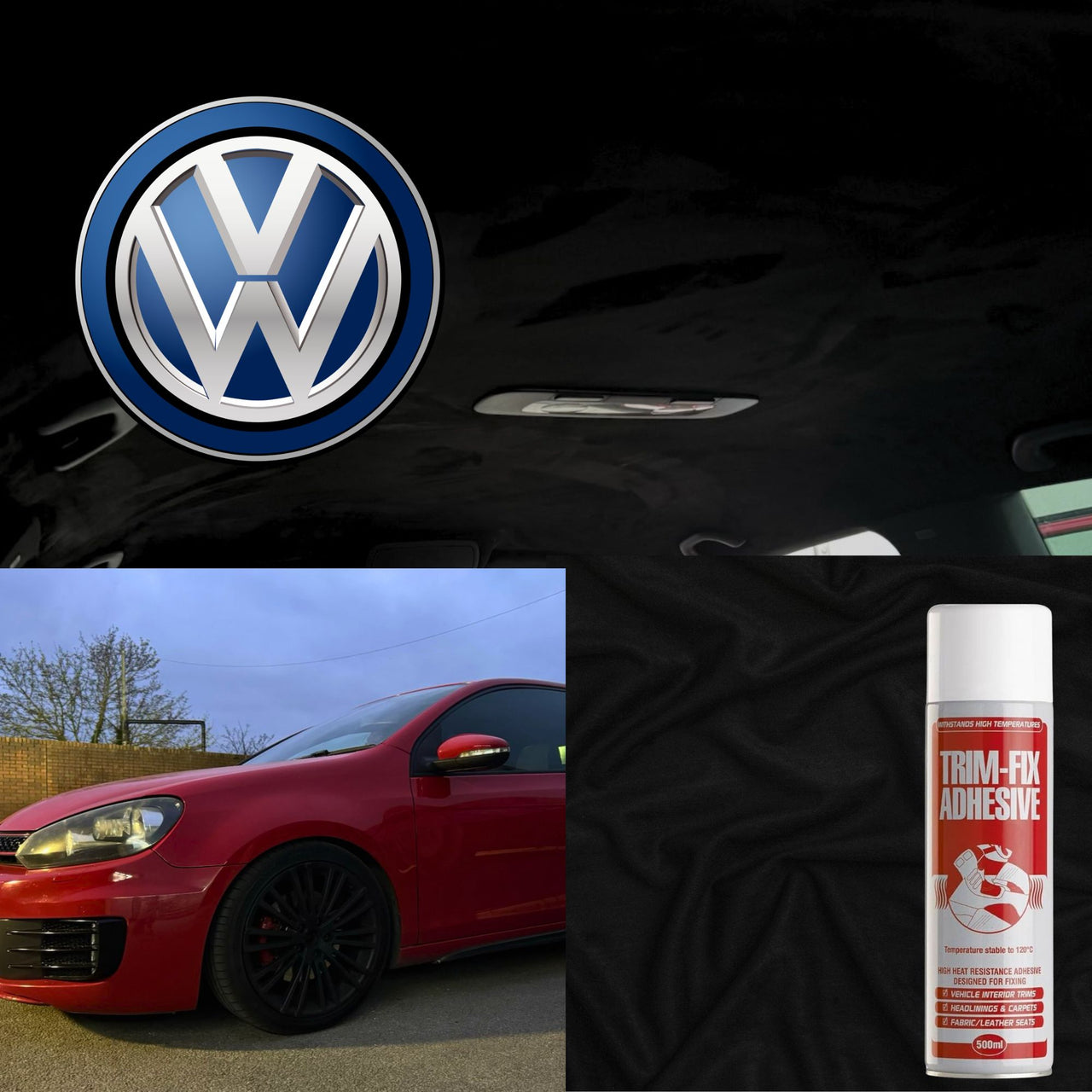 Anthrazit – Dachhimmel, Stretch-Spandex-Wildleder: Auto-Dachhimmel, Innenverkleidung