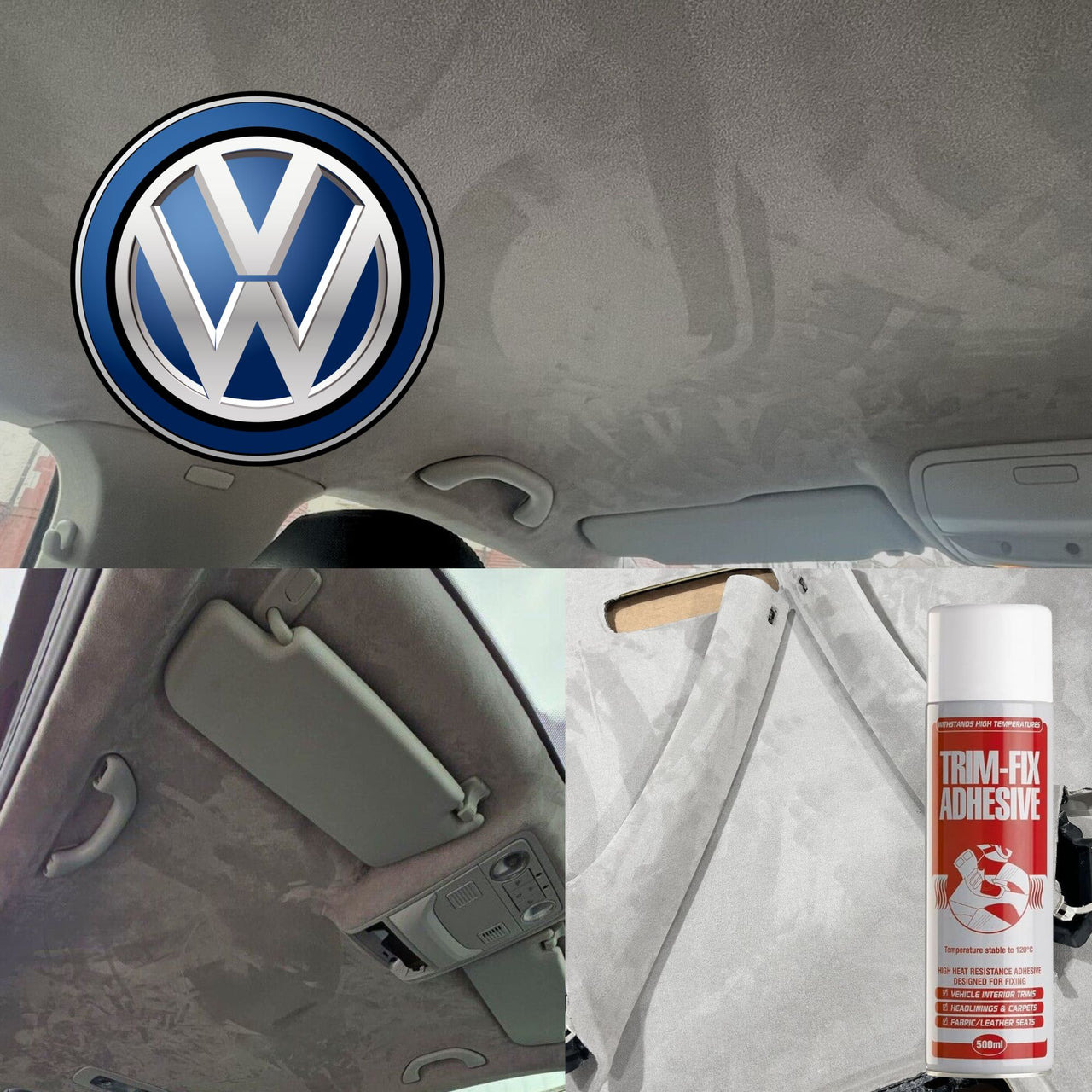 Anthrazit – Dachhimmel, Stretch-Spandex-Wildleder: Auto-Dachhimmel, Innenverkleidung
